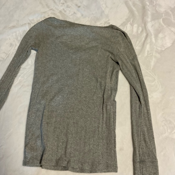 Victorias Secret Gray Top and Pink Striped Pajama Set - Picture 9 of 9